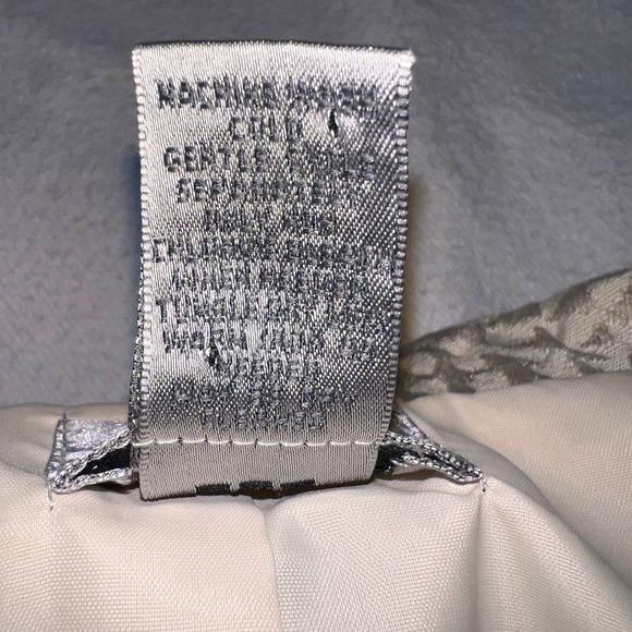 Chico's Cream/Gold Metallic Textured Lined Biker Jacket- 1(M) - Picture 4 of 13